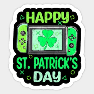 Video Shamrock  St Patrick's Day Men Sticker